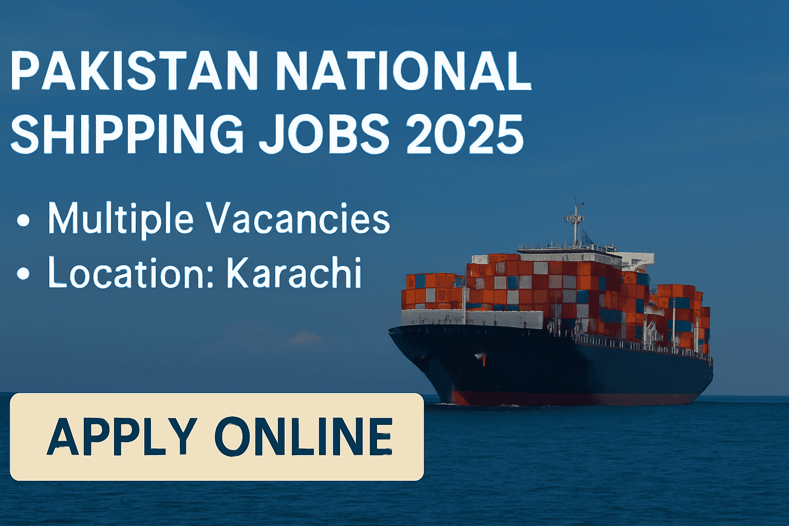 Pakistan National Shipping Jobs 2025 join now