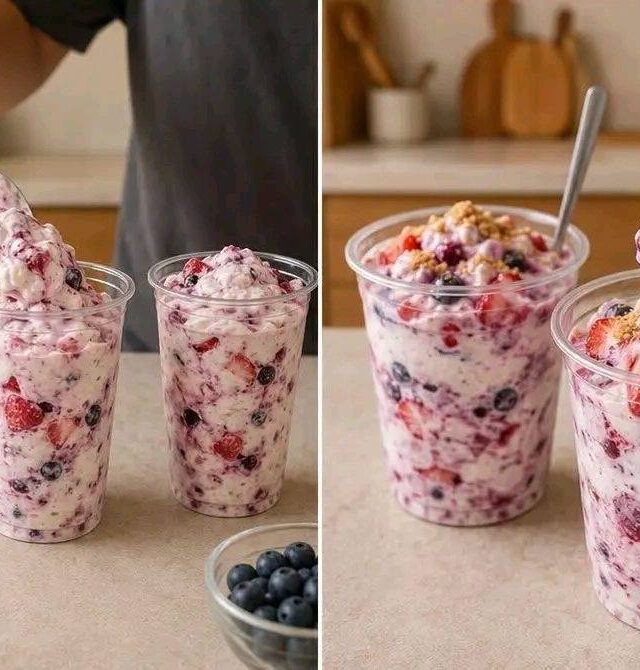No-Bake Mixed Berry Cheesecake Fluff
