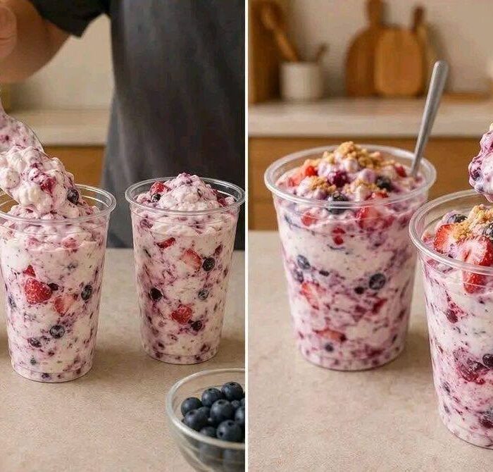 No-Bake Mixed Berry Cheesecake Fluff