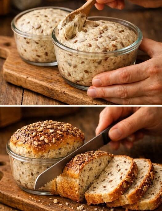 Seeded Bread in a Jar