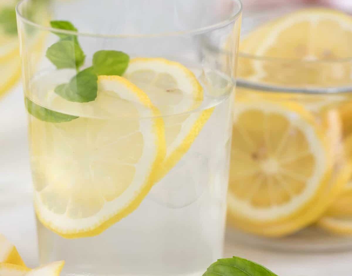 lemon-infused water