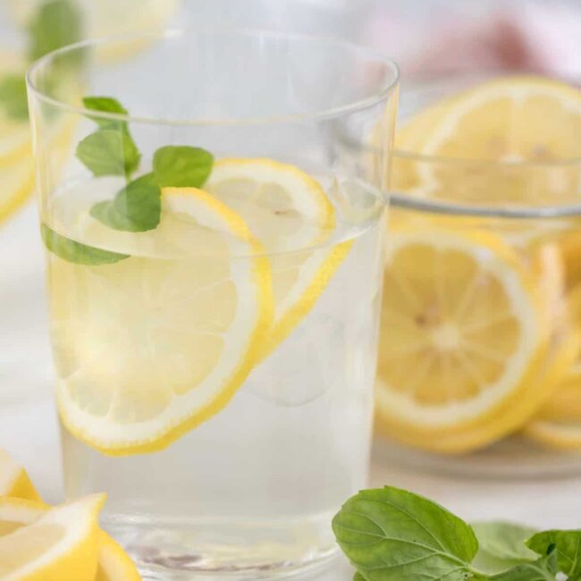 lemon-infused water
