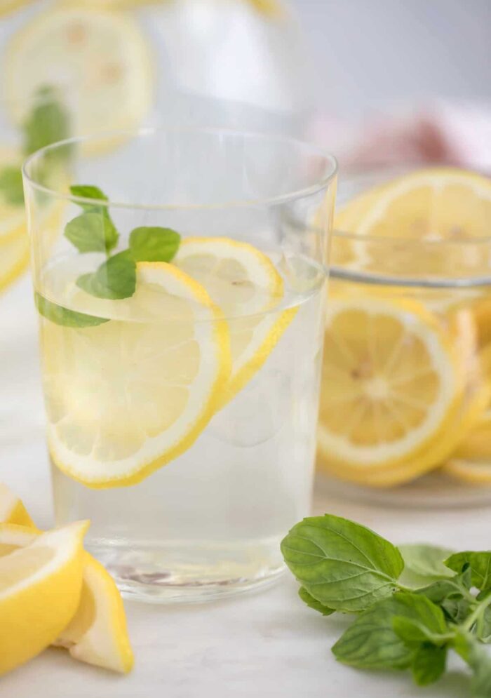 lemon-infused water