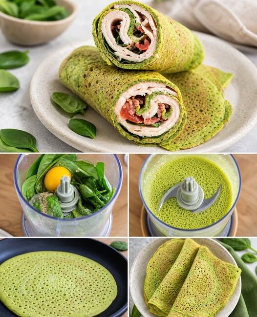 Keto Spinach Wraps